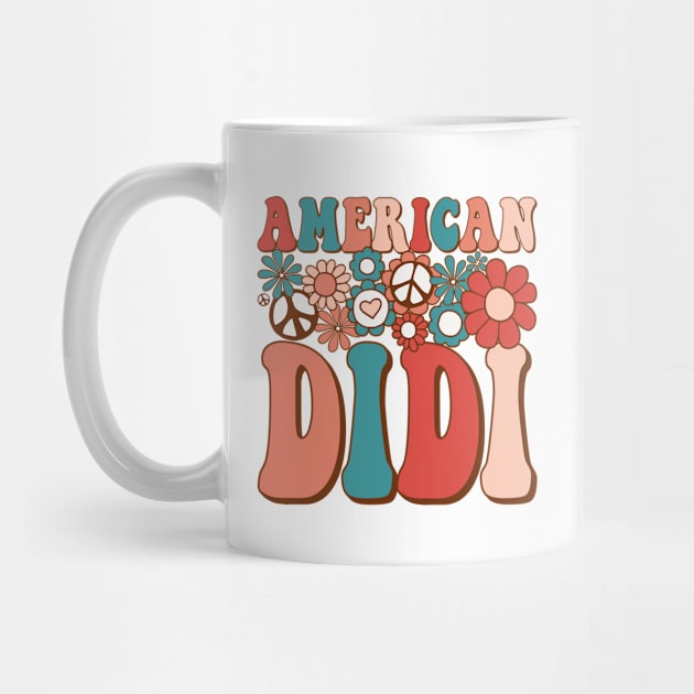 Retro Groovy American Didi Matching Family 4th of July by BramCrye